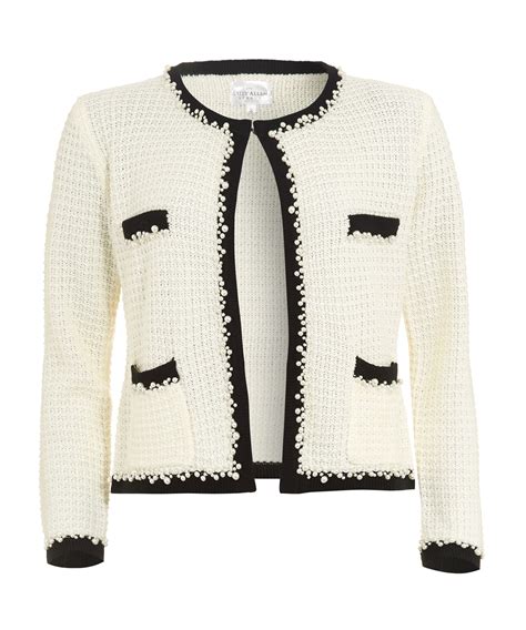 white chanel style jacket|chanel jacket women.